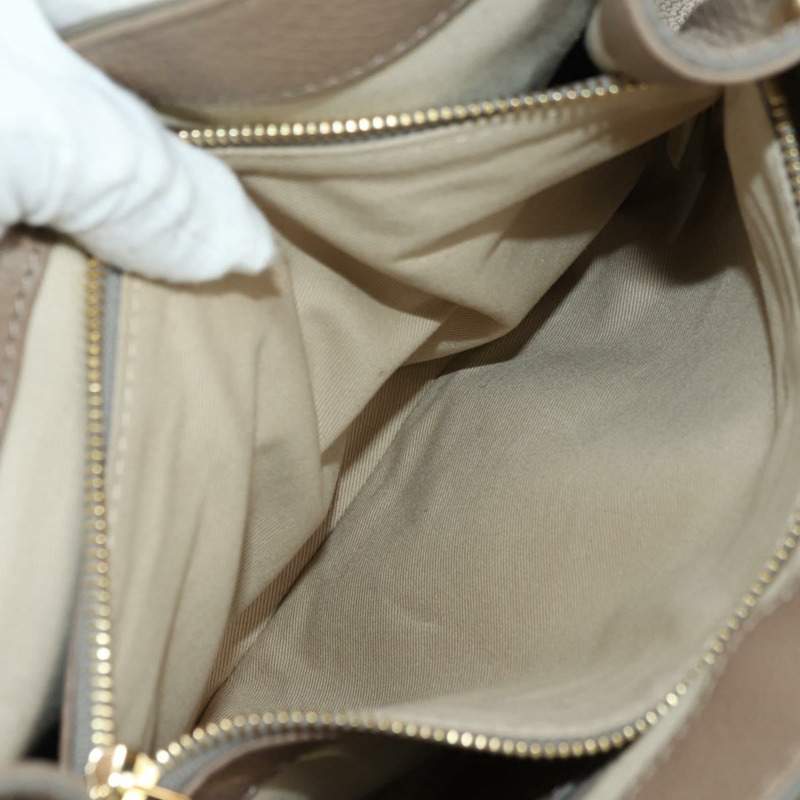 【日本直送】Chloe Abbey 手提包 皮革 兩用 米色 金 銀色 正品 yk20329A-10