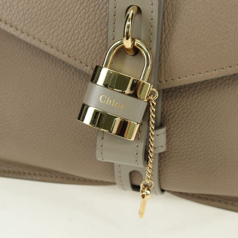 【日本直送】Chloe Abbey 手提包 皮革 兩用 米色 金 銀色 正品 yk20329A-18