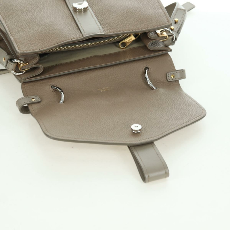 【日本直送】Chloe Abbey 手提包 皮革 兩用 米色 金 銀色 正品 yk20329A-19