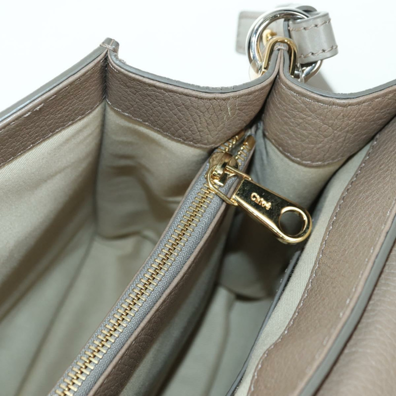 【日本直送】Chloe Abbey 手提包 皮革 兩用 米色 金 銀色 正品 yk20329A-21