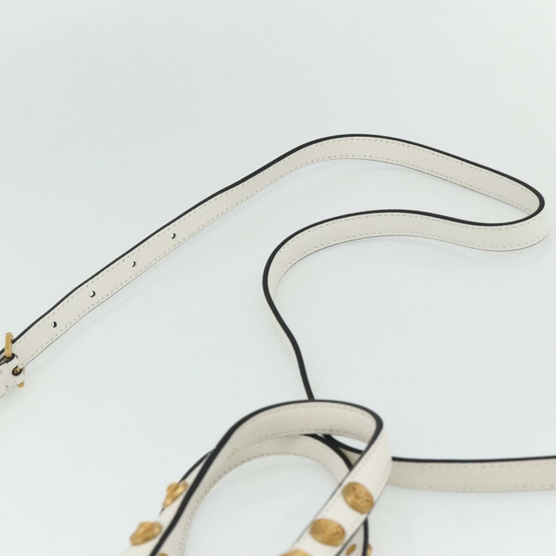 【日本直送】范思哲 (VERSACE) 手提包 皮革 兩用 白色 金色 正品 yk20316A-13