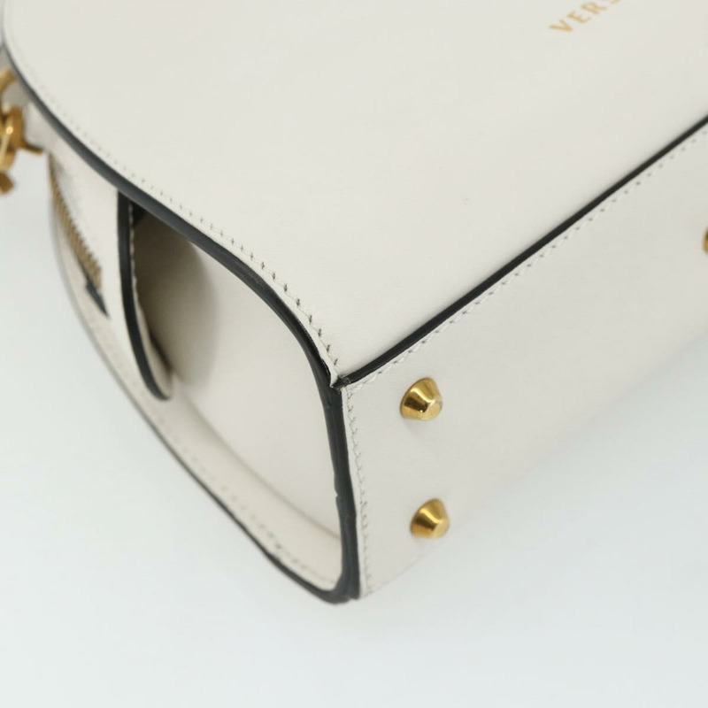 【日本直送】范思哲 (VERSACE) 手提包 皮革 兩用 白色 金色 正品 yk20316A-16