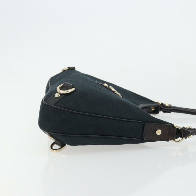 【日本直送】GUCCI Abbey GG帆布單肩包 黑色 金色 130738 正品 yk20293SAV-2