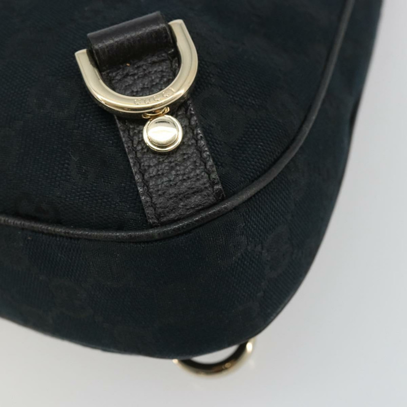 【日本直送】GUCCI Abbey GG帆布單肩包 黑色 金色 130738 正品 yk20293SAV-7