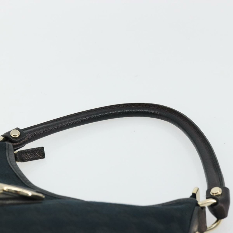 【日本直送】GUCCI Abbey GG帆布單肩包 黑色 金色 130738 正品 yk20293SAV-13