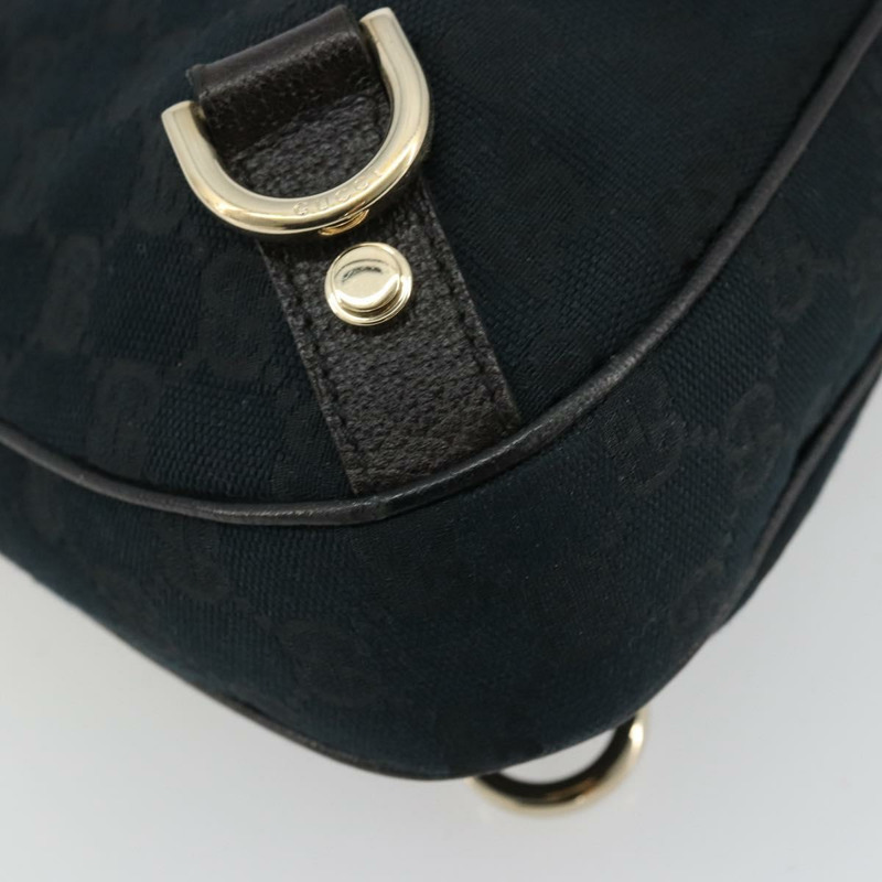 【日本直送】GUCCI Abbey GG帆布單肩包 黑色 金色 130738 正品 yk20293SAV-14