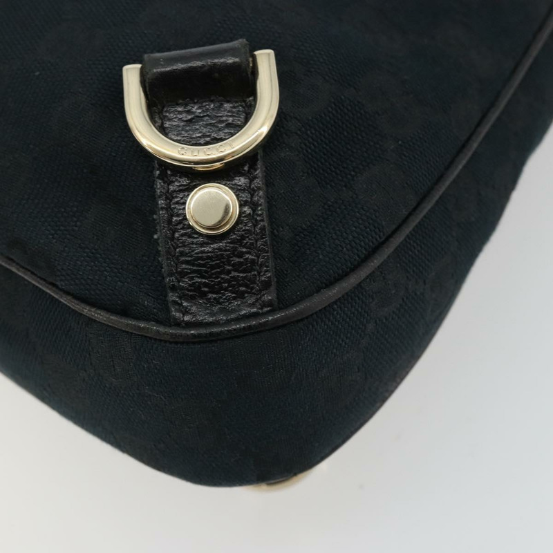 【日本直送】GUCCI Abbey GG帆布單肩包 黑色 金色 130738 正品 yk20293SAV-15