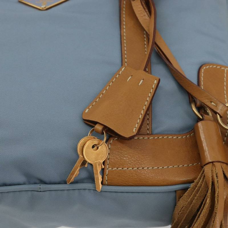 【日本直送】PRADA 尼龍藍金肩包 正品 yk20298A-7
