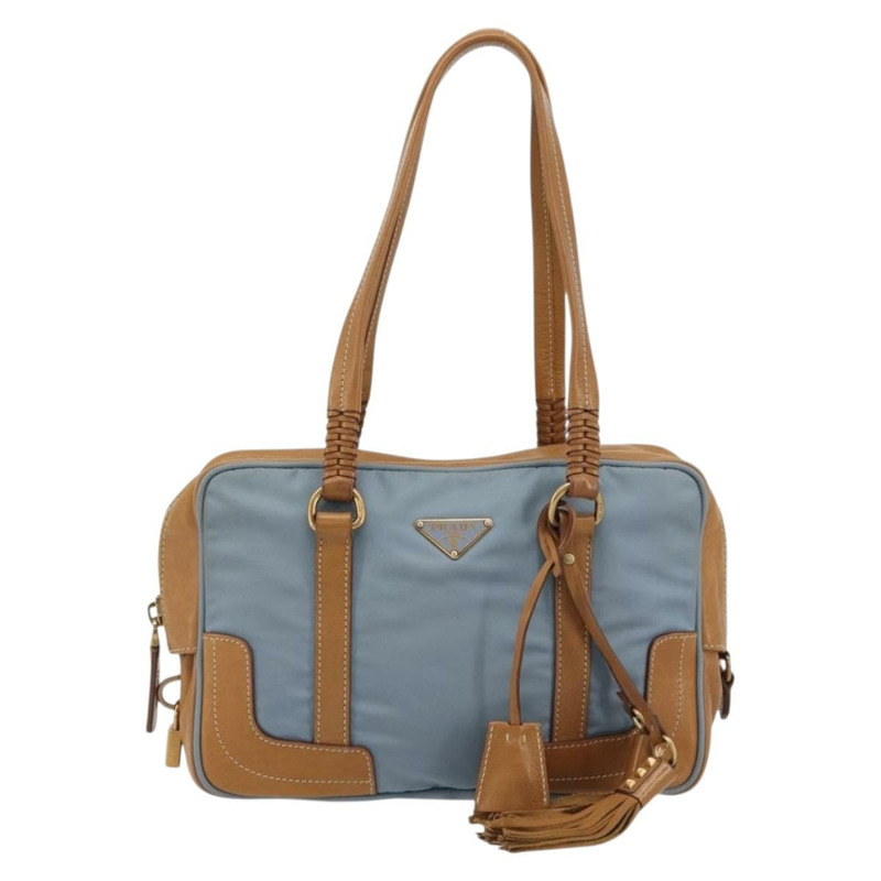 【日本直送】PRADA 尼龍藍金肩包 正品 yk20298A-12