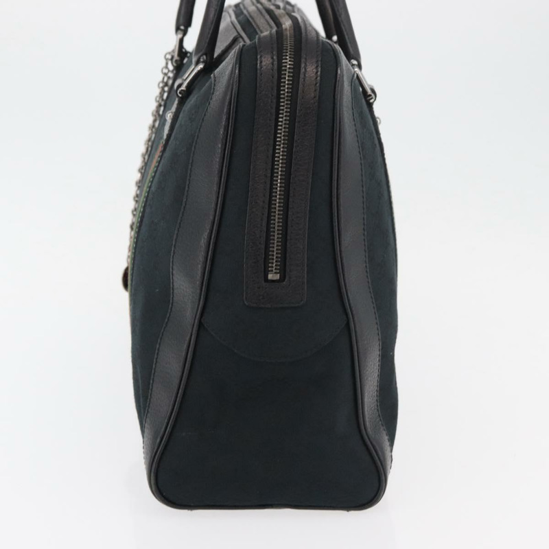 【日本直送】GUCCI GG帆布織帶雪莉系列手提包 黑色 銀色 紅色 145997 正品 ka3881A-2