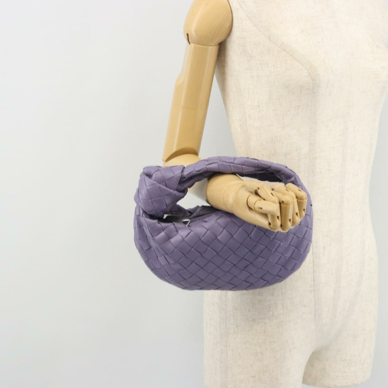 【日本直送】BOTTEGA VENETA INTRECCIATO 迷你 Jody 包 皮革 紫色 銀色 正品 ka4050SAM-19