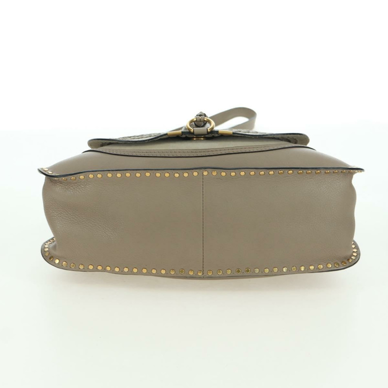 【日本直送】Chloe Marcie 手提包 皮革 兩用 米色 金色 正品 yk20325SAV-4