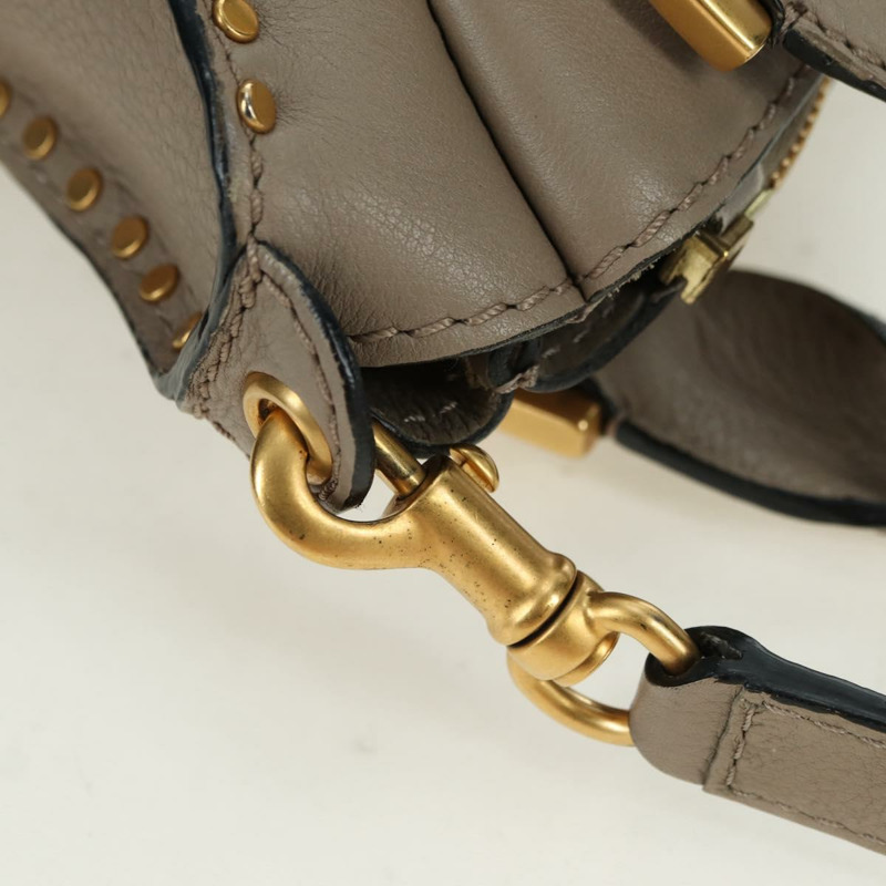 【日本直送】Chloe Marcie 手提包 皮革 兩用 米色 金色 正品 yk20325SAV-8