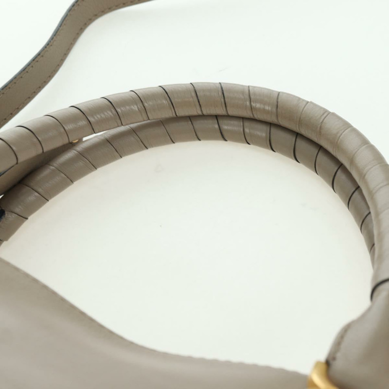 【日本直送】Chloe Marcie 手提包 皮革 兩用 米色 金色 正品 yk20325SAV-13