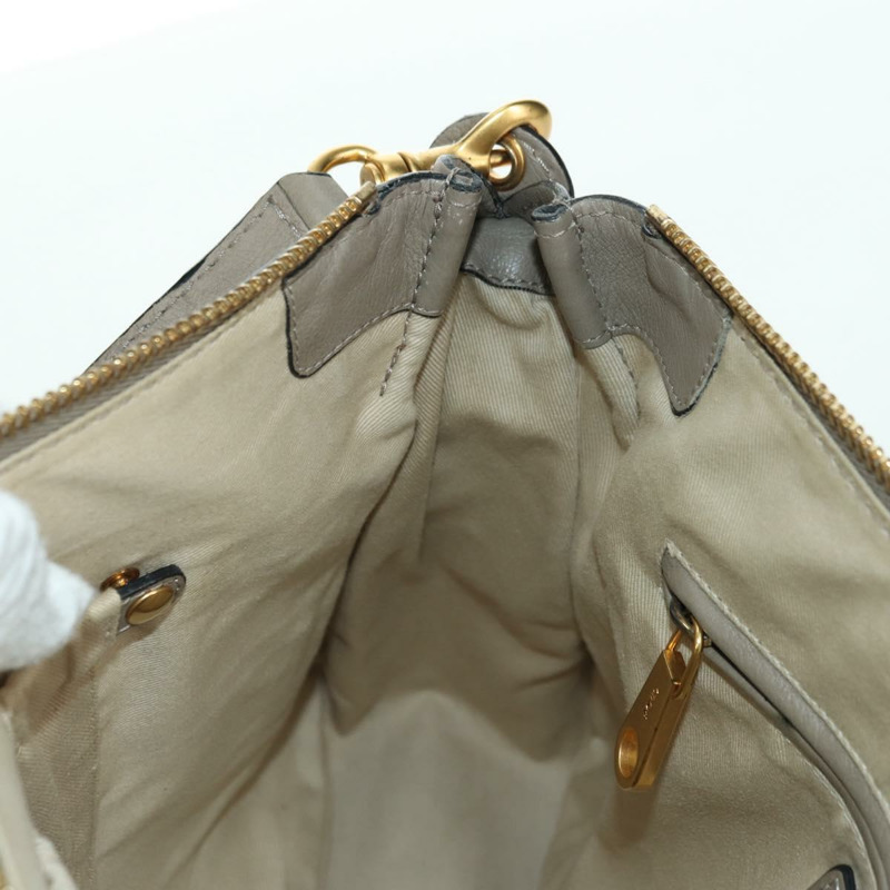 【日本直送】Chloe Marcie 手提包 皮革 兩用 米色 金色 正品 yk20325SAV-25