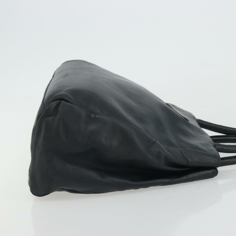 【日本直送】PRADA 手提包 皮革 海軍藍 銀色 正品 yk20275A-2