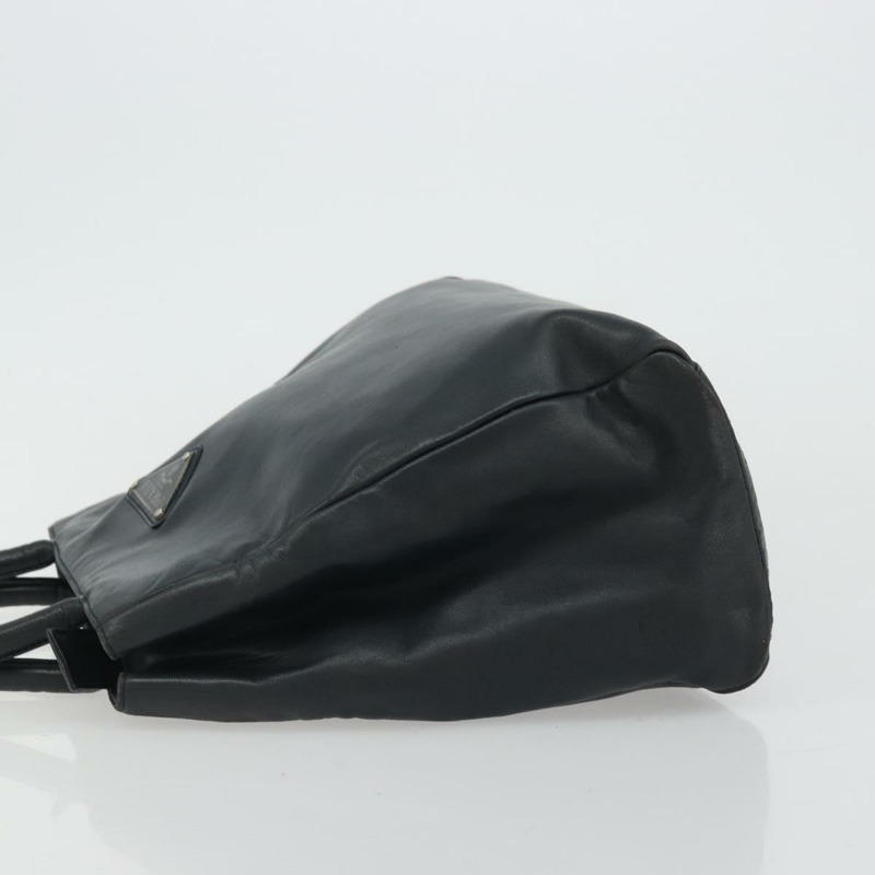 【日本直送】PRADA 手提包 皮革 海軍藍 銀色 正品 yk20275A-3