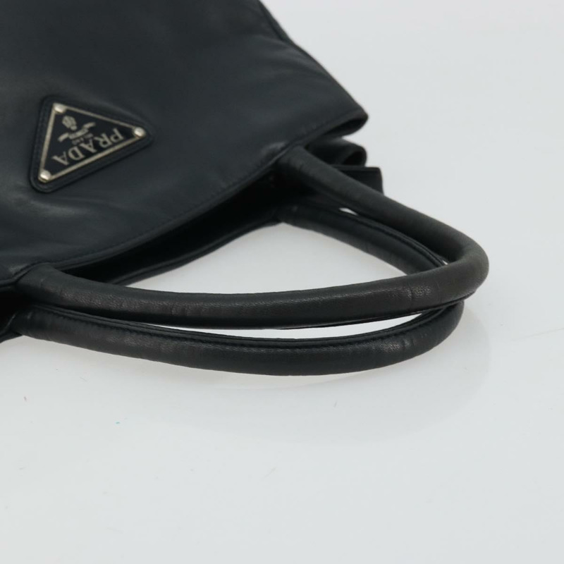 【日本直送】PRADA 手提包 皮革 海軍藍 銀色 正品 yk20275A-6