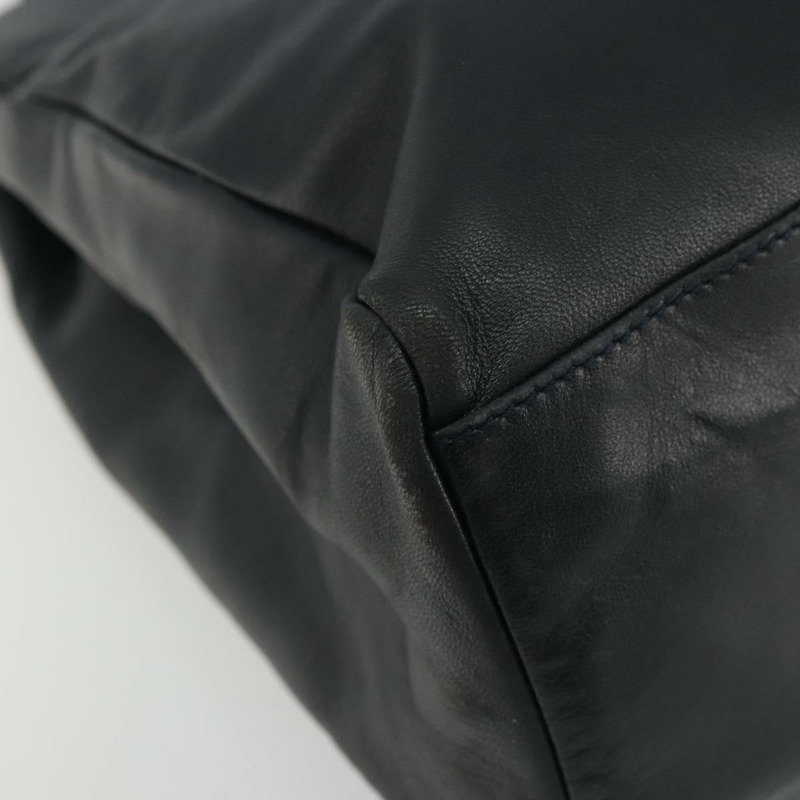 【日本直送】PRADA 手提包 皮革 海軍藍 銀色 正品 yk20275A-14
