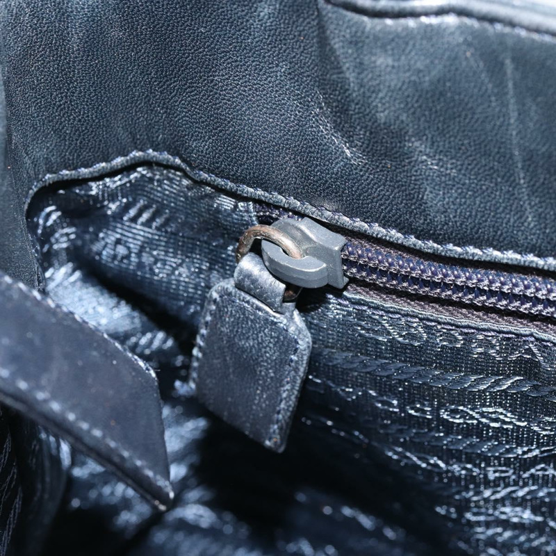 【日本直送】PRADA 手提包 皮革 海軍藍 銀色 正品 yk20275A-20