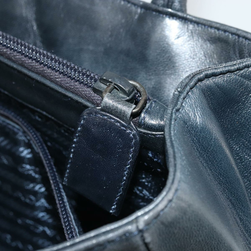 【日本直送】PRADA 手提包 皮革 海軍藍 銀色 正品 yk20275A-22
