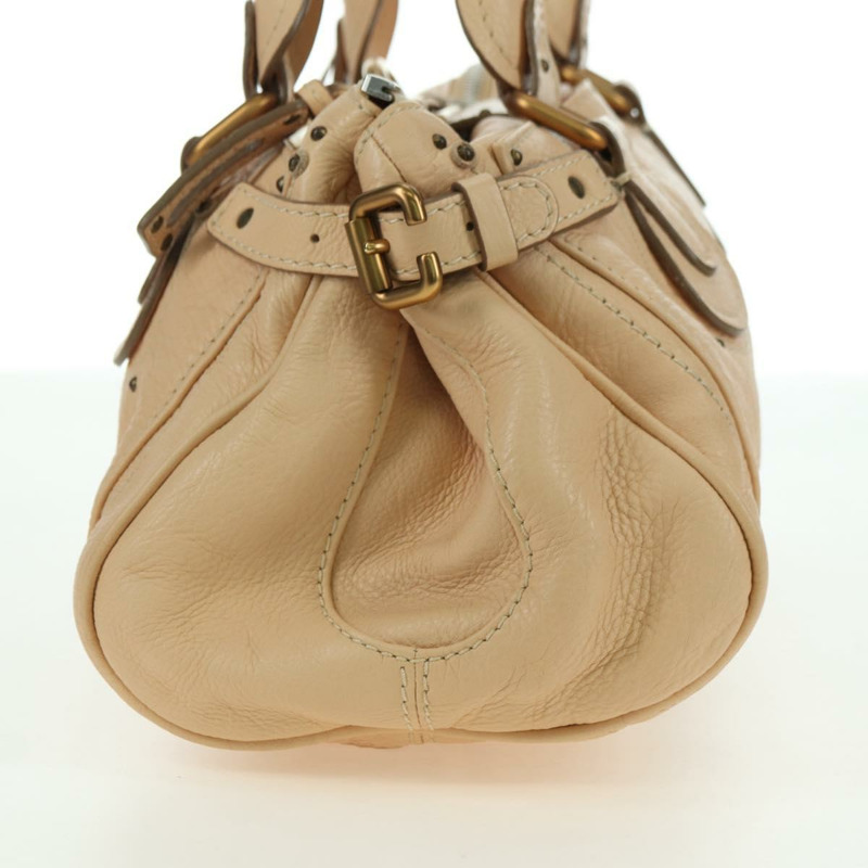 【日本直送】Chloe Paddington 手提包 皮革 米色 金色銀色 正品 am11351SAV-2