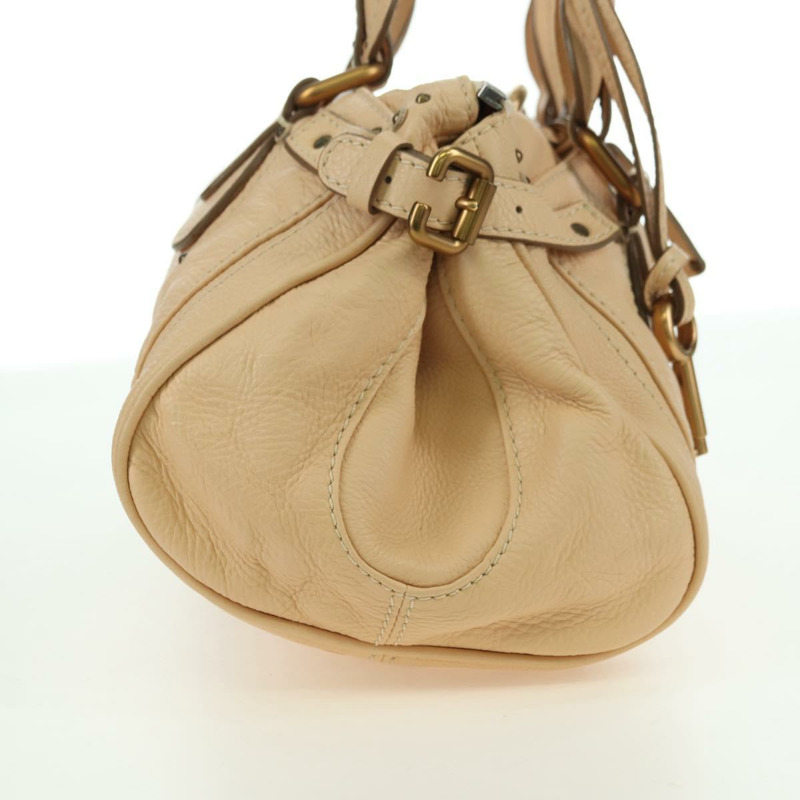 【日本直送】Chloe Paddington 手提包 皮革 米色 金色銀色 正品 am11351SAV-3