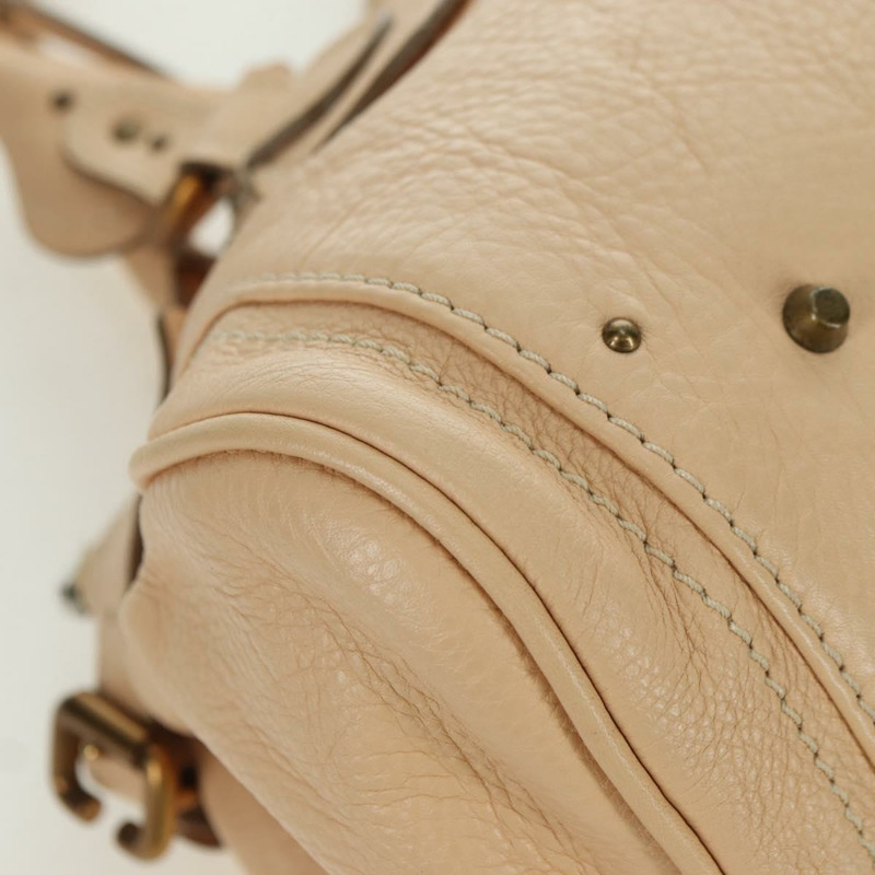 【日本直送】Chloe Paddington 手提包 皮革 米色 金色銀色 正品 am11351SAV-7