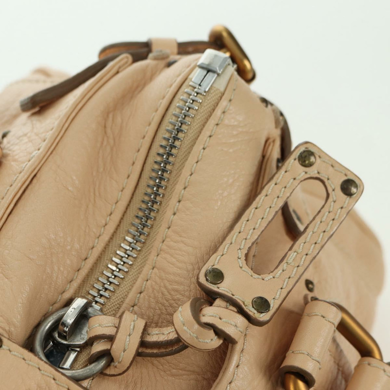 【日本直送】Chloe Paddington 手提包 皮革 米色 金色銀色 正品 am11351SAV-19