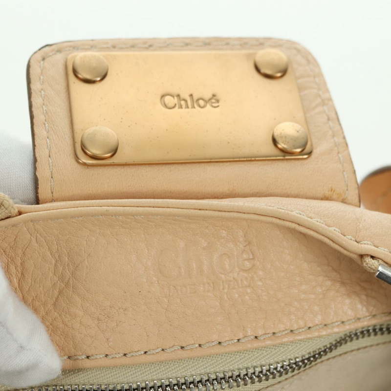 【日本直送】Chloe Paddington 手提包 皮革 米色 金色銀色 正品 am11351SAV-20