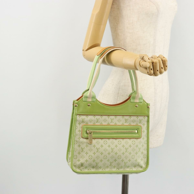 【日本直送】路易威登 Monogram Mini Sac Catline 包 杏仁綠 M92931 LV Auth yk20243A-24