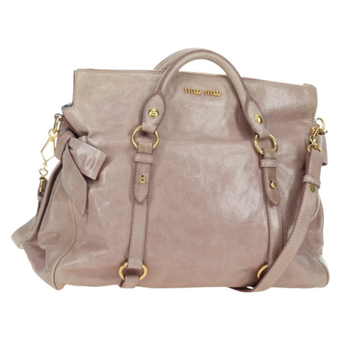 Miu Miu Matelasse 手提包 皮革 2way 粉紅金配色 正品 yk20248SAM