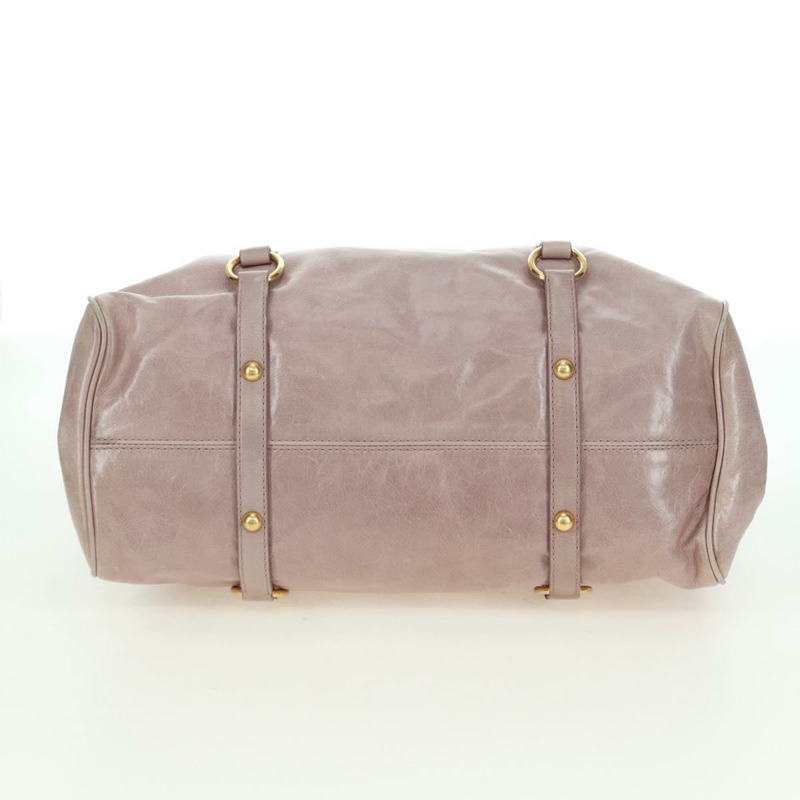 【日本直送】Miu Miu Matelasse 手提包 皮革 2way 粉紅金配色 正品 yk20248SAM-4