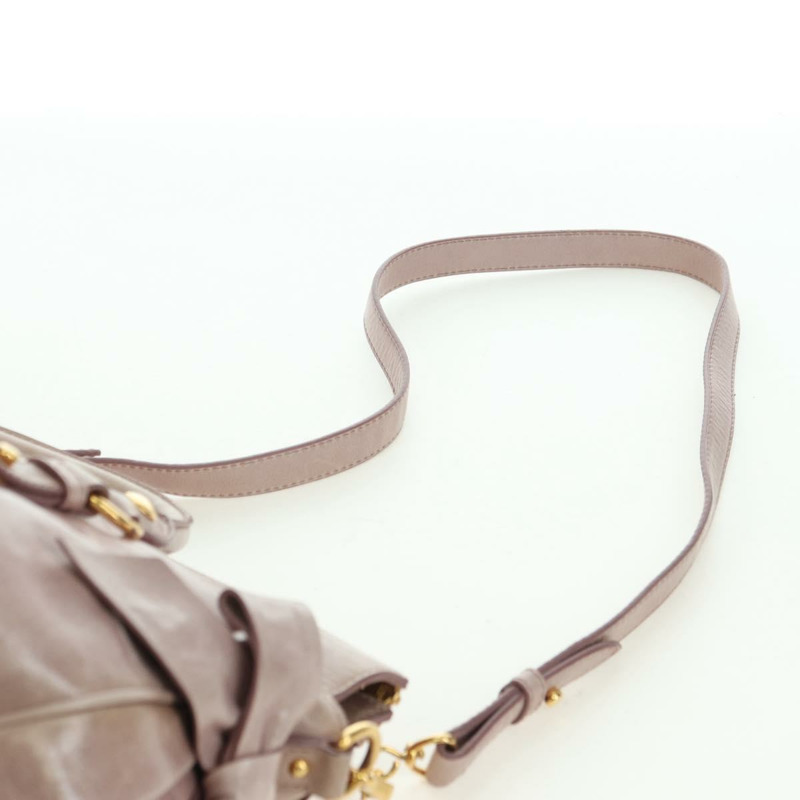 【日本直送】Miu Miu Matelasse 手提包 皮革 2way 粉紅金配色 正品 yk20248SAM-14