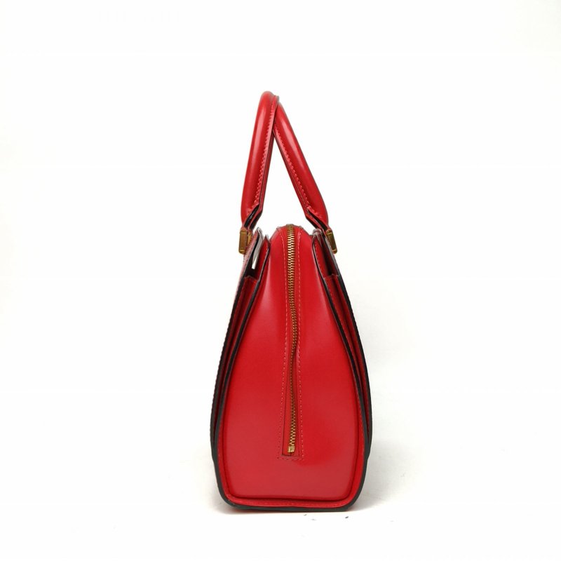 LOUIS VUITTON 紅色EPI水波紋牛皮1998中古手提保齡球包肩背包-1