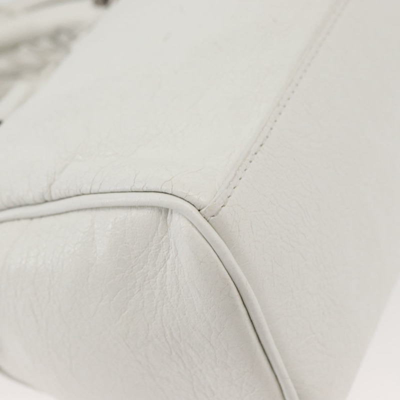 【日本直送】BALENCIAGA Lucagol XS 迷你旅行包 皮革 兩用 白色 743356 正品 ka3870SAV-15