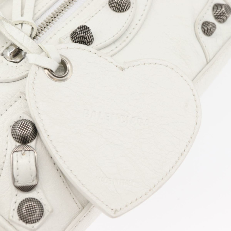 【日本直送】BALENCIAGA Lucagol XS 迷你旅行包 皮革 兩用 白色 743356 正品 ka3870SAV-18