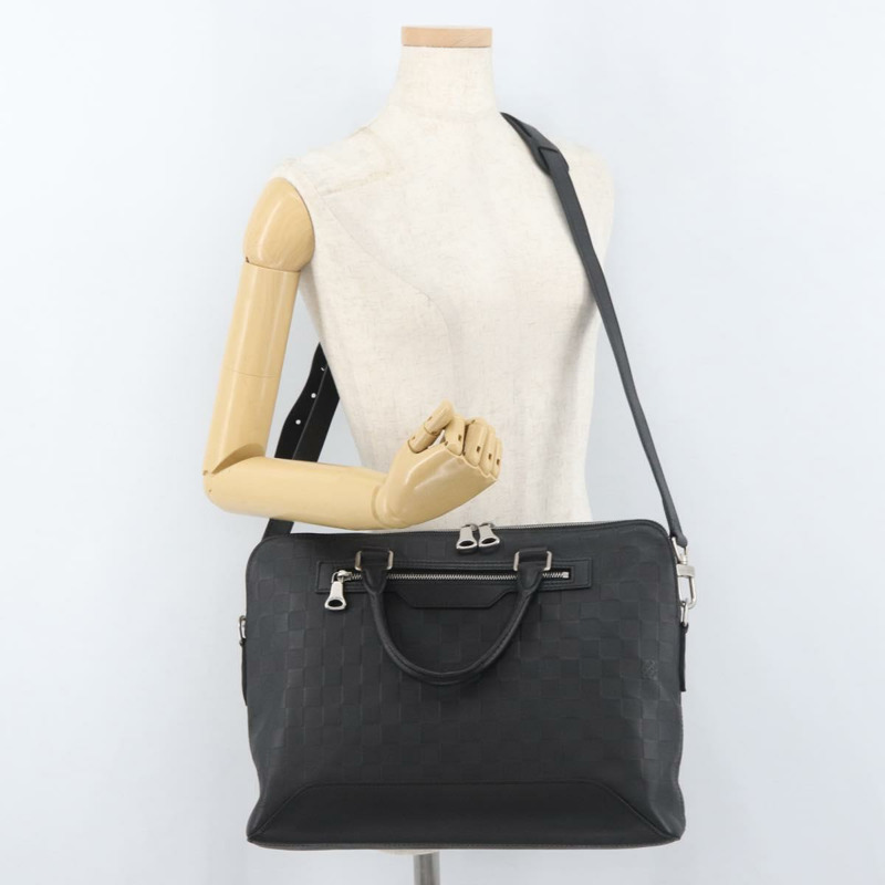 【日本直送】路易威登 Damier Infini Avenue 商務包 黑色瑪瑙色 N41019 正品 ka3855A-26