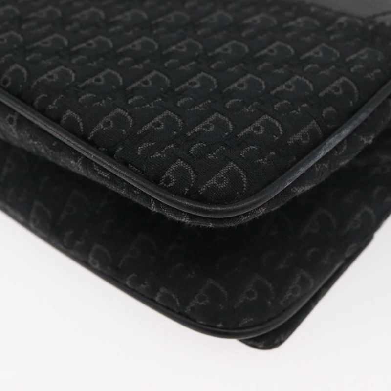 【日本直送】Christian Dior Trotter帆布肩背包 黑色 銀色 正品 176057A-16