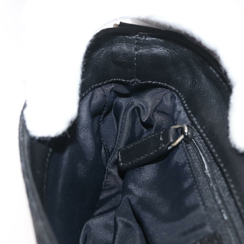 【日本直送】Christian Dior Trotter帆布肩背包 黑色 銀色 正品 176057A-20
