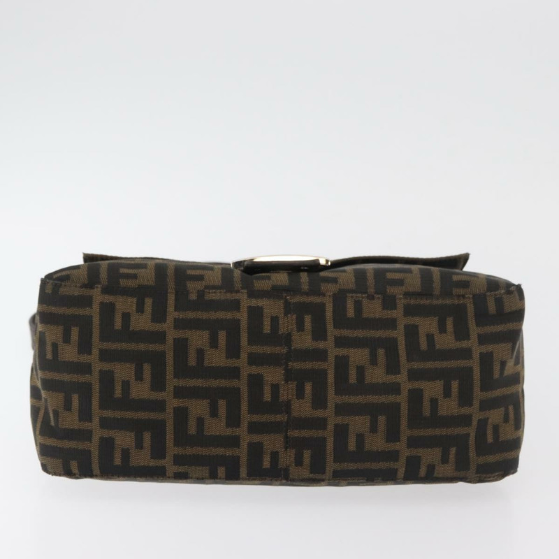 【日本直送】FENDI Zucca帆布Mamma Baguette單肩包 棕色/黑色 正品 176565SAV-4