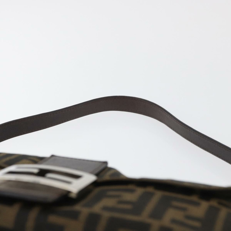 【日本直送】FENDI Zucca帆布Mamma Baguette單肩包 棕色/黑色 正品 176565SAV-13