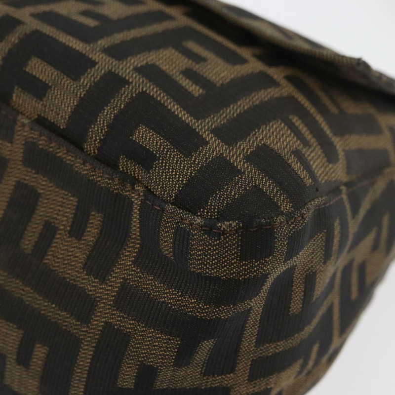 【日本直送】FENDI Zucca帆布Mamma Baguette單肩包 棕色/黑色 正品 176565SAV-15