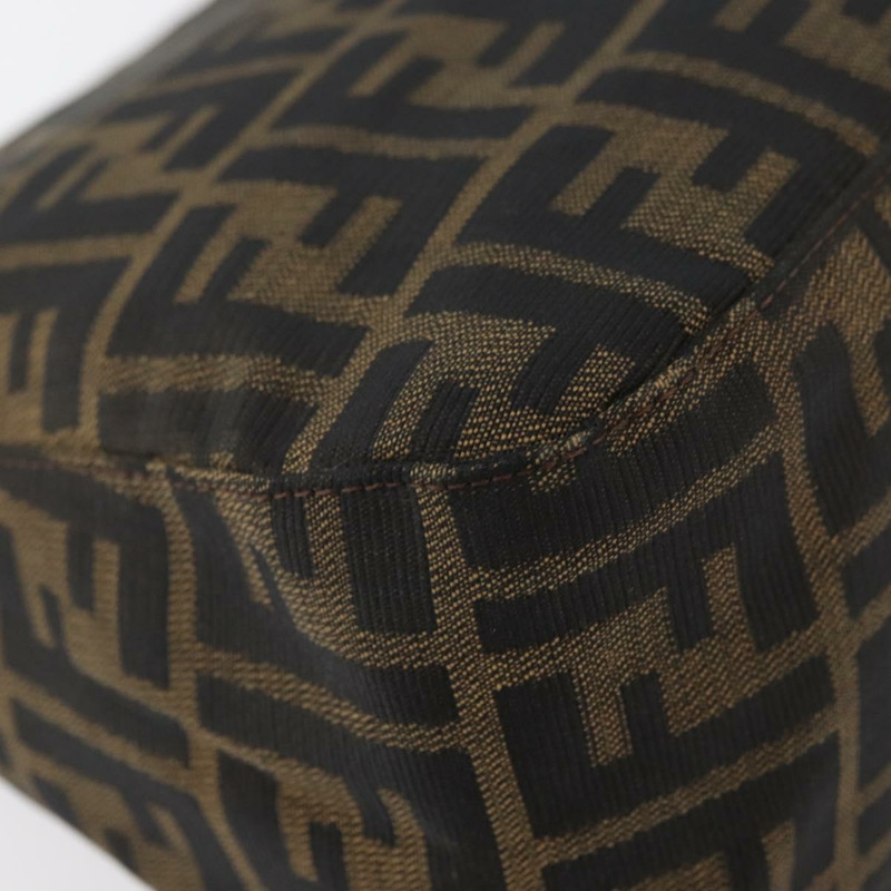【日本直送】FENDI Zucca帆布Mamma Baguette單肩包 棕色/黑色 正品 176565SAV-16