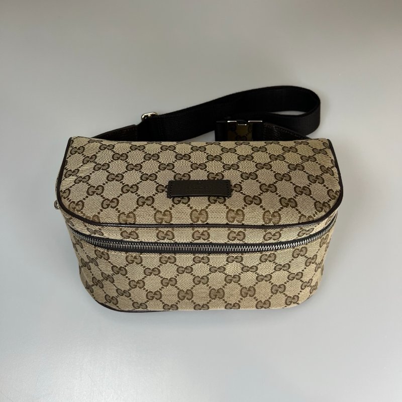 GUCCI 630915  帆布老花腰包-0