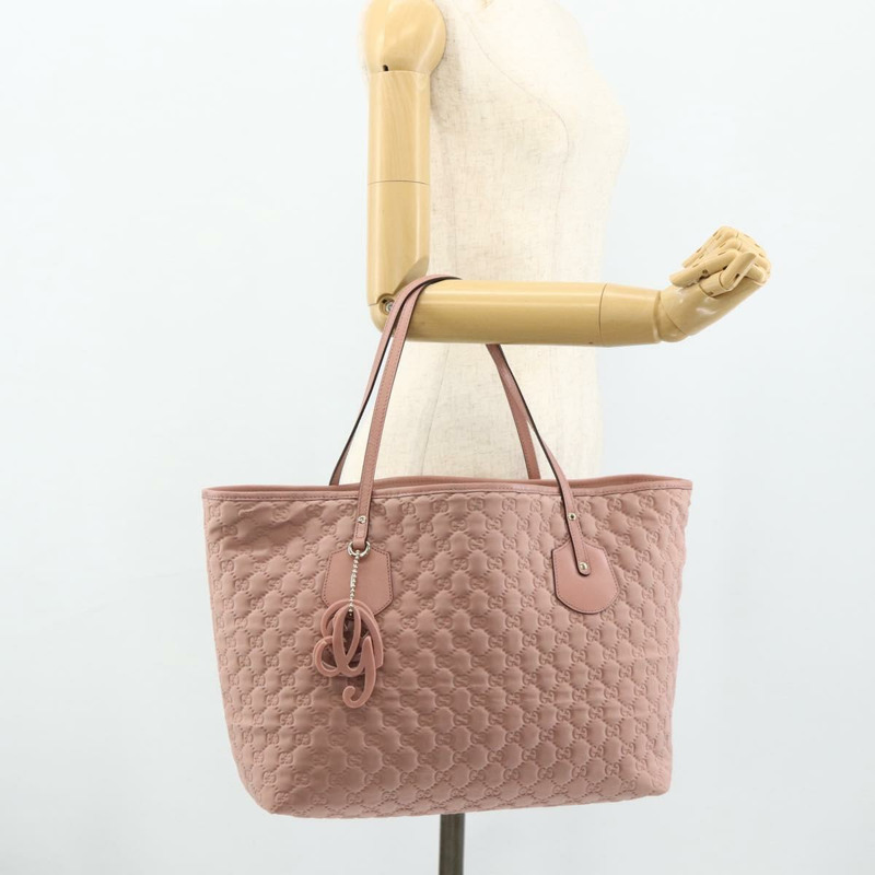 【日本直送】GUCCI GG帆布托特包 粉金配色 211975 正品 mr2298V-22
