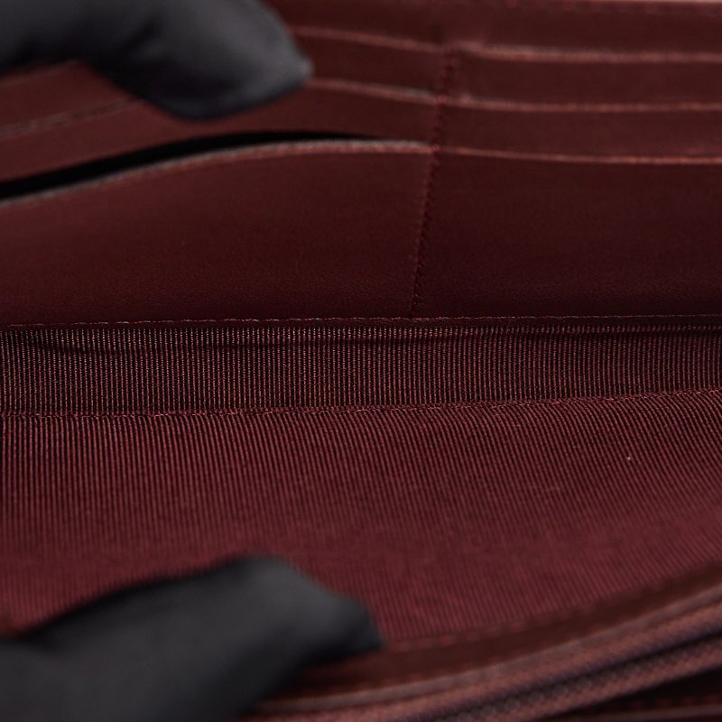 二手Chanel CF長夾/黑銀羊-28