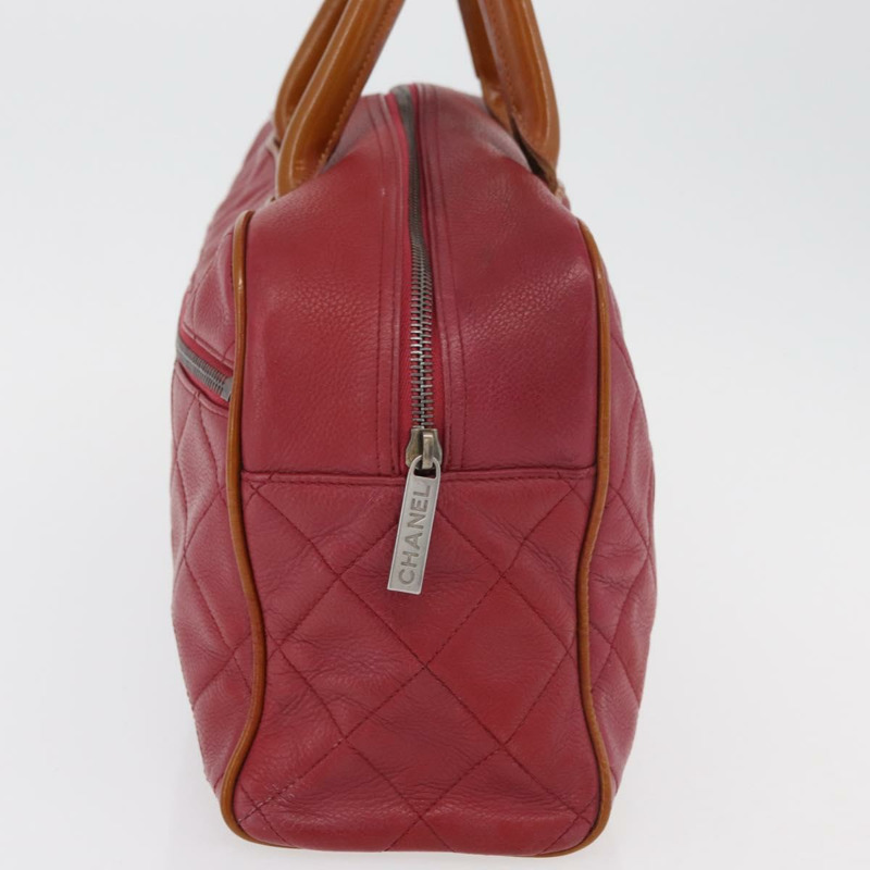 【日本直送】香奈兒波士頓包 魚子醬紋粉紅 CC Auth mr2346A-3