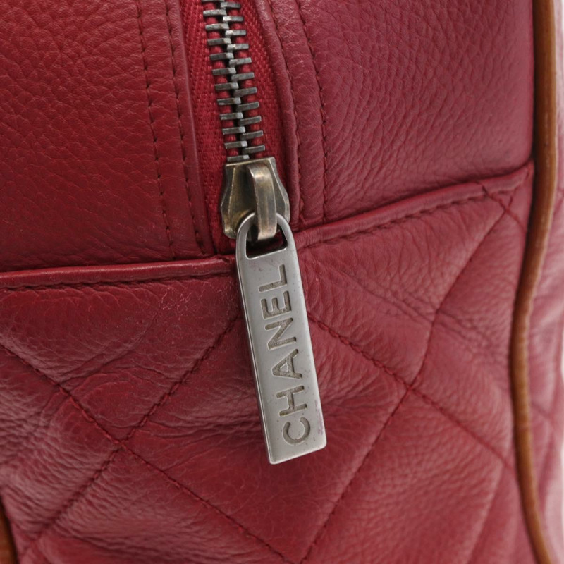 【日本直送】香奈兒波士頓包 魚子醬紋粉紅 CC Auth mr2346A-9