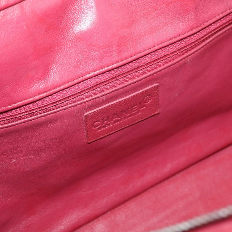【日本直送】香奈兒波士頓包 魚子醬紋粉紅 CC Auth mr2346A-10